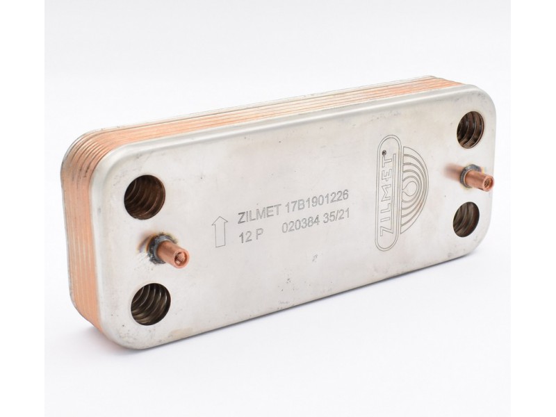 Теплообменник вторичный ГВС Zilmet для Ariston Uno (995945)